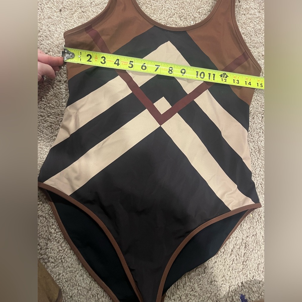BURBERRY Cleddau Check one piece in Dark Birch/brown NWT - Picture 7 of 16